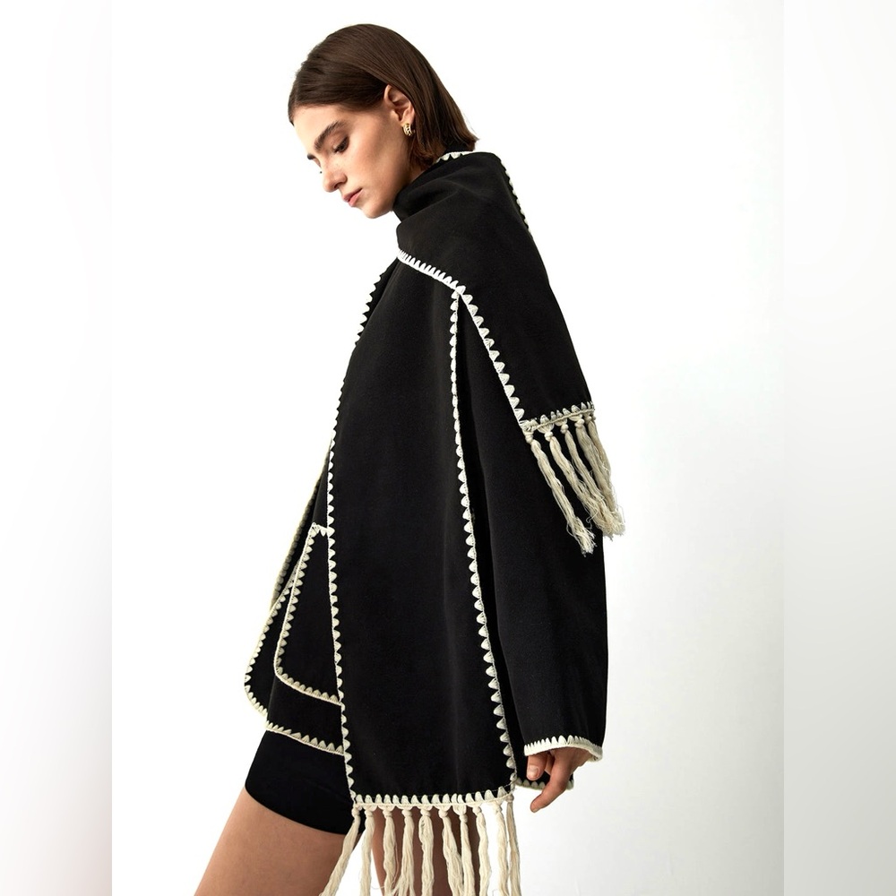 Commense Contrast Trim Jacket (just the jacket, no scarf) - Size L - Picture 5 of 16
